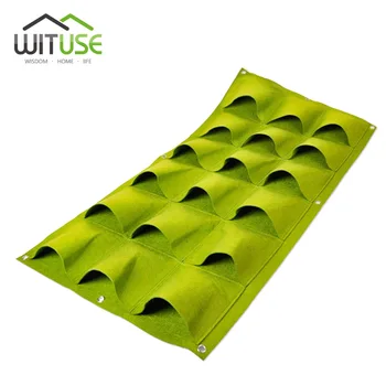 

Grow Bags 6/18/36 Pockets Vertical Vegetable Garden Indoor Growing Pot Hanging Wall Outdoor Indoor Plants Strawberry Container