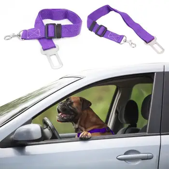

Car Safety Seatbelt Vehicle Auto Car Pet Dog Seat Belt Puppy Dog Harness Lead Clip Pet Dog Cat Safety Lever Seat Belt for Pet