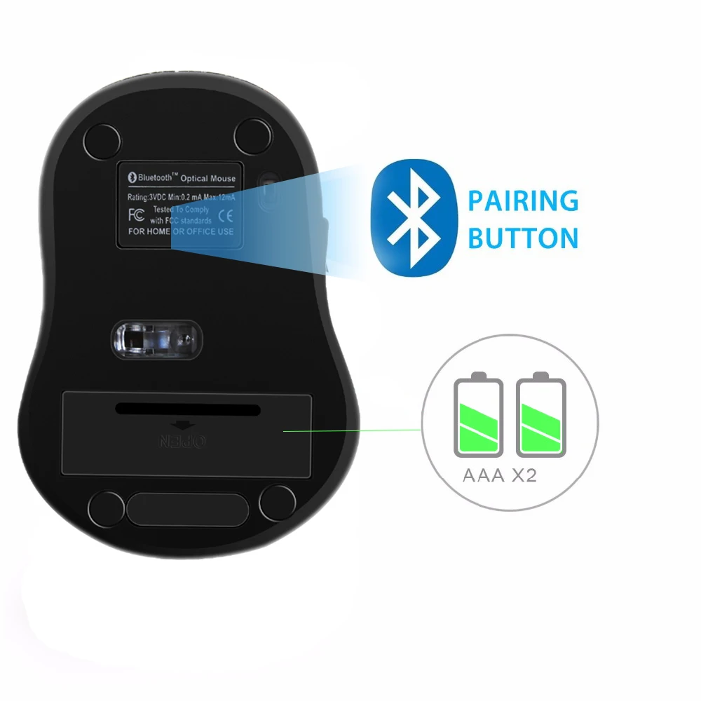 CHUYI Wireless Bluetooth 3.0 Mouse Sem Fio Ergonomic Optical Gaming Mini Mouse 5D BT3.0 Mice Mause For PC Gamer Xiaomi Laptop