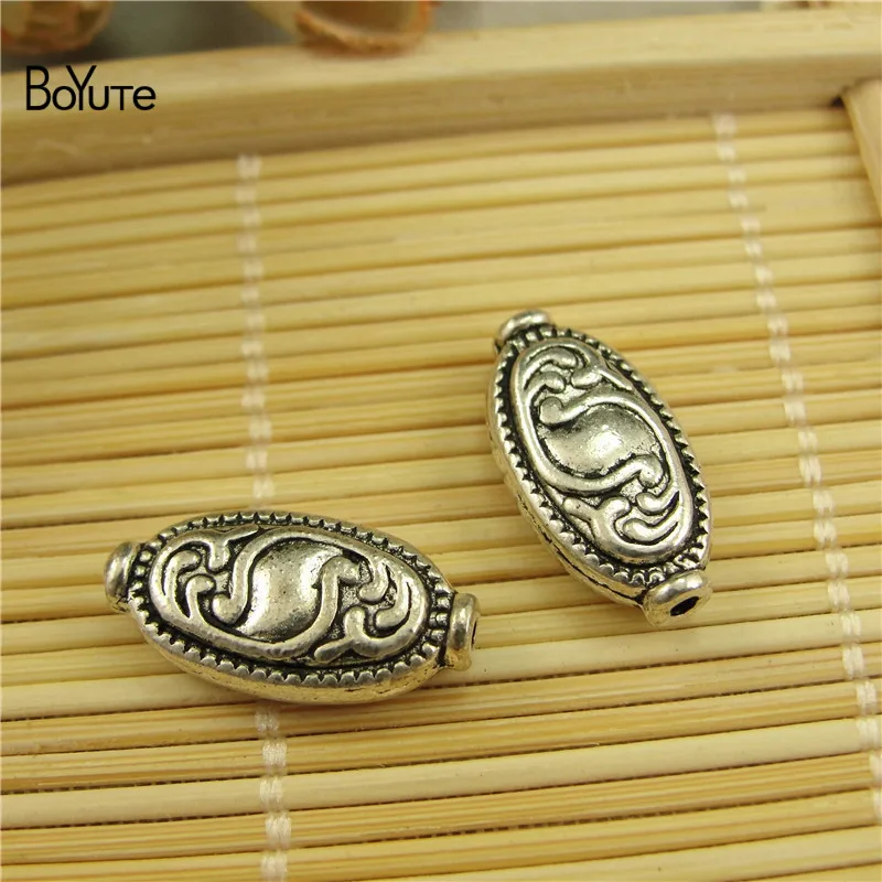 BoYuTe Wholesale Tibetan Silver Beads DIY Hand Made Jewelry Accessories Spacer Beads Jewlry Making (4)