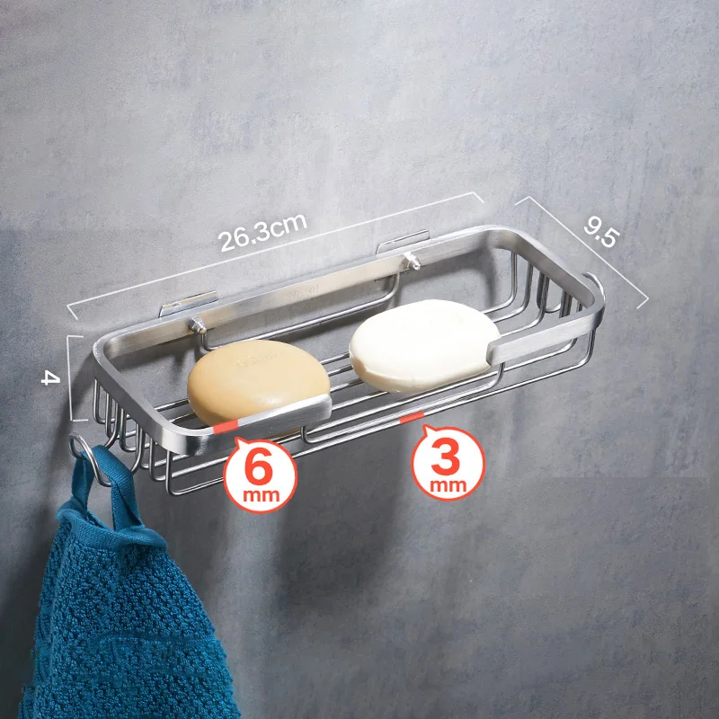 Gold 304 stainless steel soap rack free nail storage soap holder creative hanging soap drain shelves bathroom organizer Gold 304 stainless steel soap rack free nail storage soap holder creative hanging soap drain shelves bathroom organizer