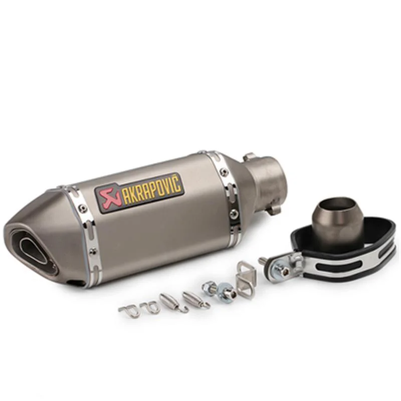 Universal 51mm motocicleta motocross scooter Akrapovic escape silenciador Z750 CBR600RR R1 R6 MT03 MT07 Tmax530 Z900 escape