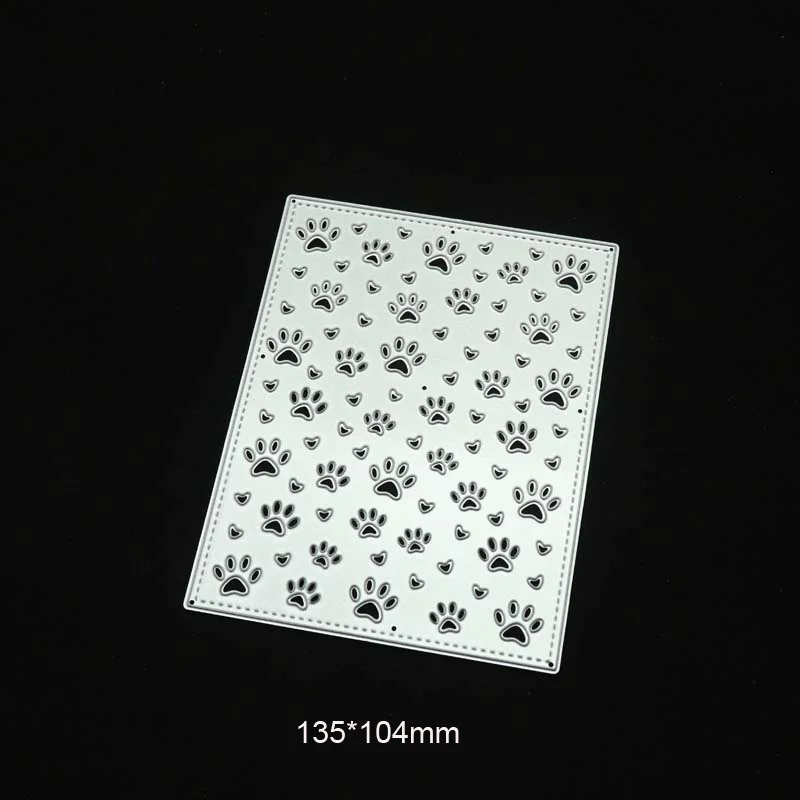 Dog Paw Heart Cutting Die 02