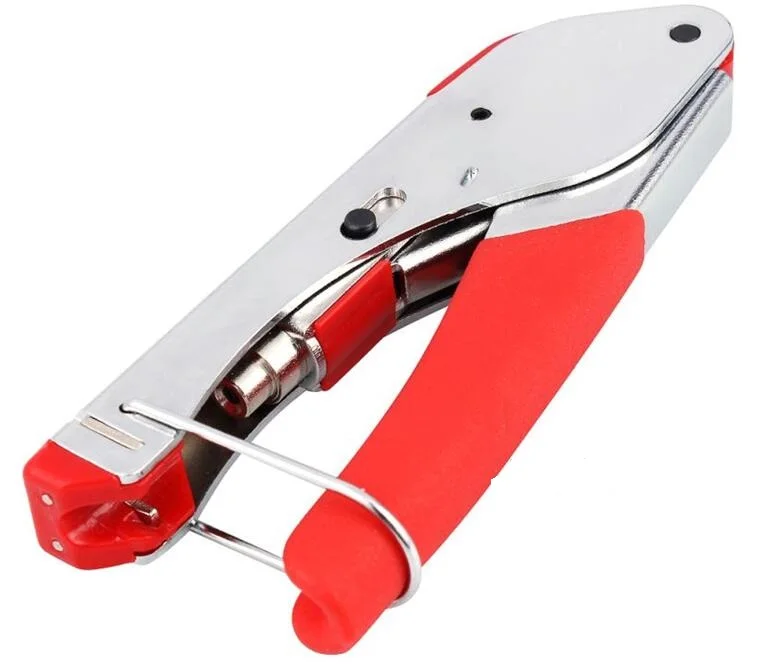 RG6 RG59 Connector Crimping Plier Wire Crimpers Compression Tool for Waterproof Cable ALI88