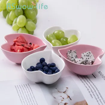 

Creative Ceramic Dish Heart-shaped Small Dishes Hotel Restaurant Home Sauce Dish Candy Dishes Snack Bowl For Tableware