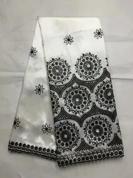 

5 Yards/lot Luxury gold sequins decoration lace with purple African george lace fabric for party clothing (4-19