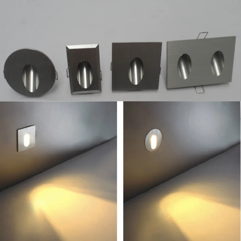 HI-Q Алюминиевый Современный короткий светодиодный светильник для лестницы 85-265 в 3 Вт Настенный Точечный светильник фоновый светильник