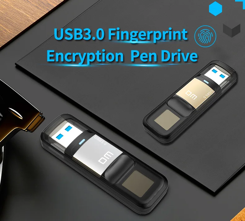 DM PD061 USB флеш-накопитель с 128 ГБ, зашифрованный отпечаток пальца, Usb флешка 64 ГБ, usb 3,0, флеш-накопитель, безопасность, 32 ГБ, флешка, диск памяти