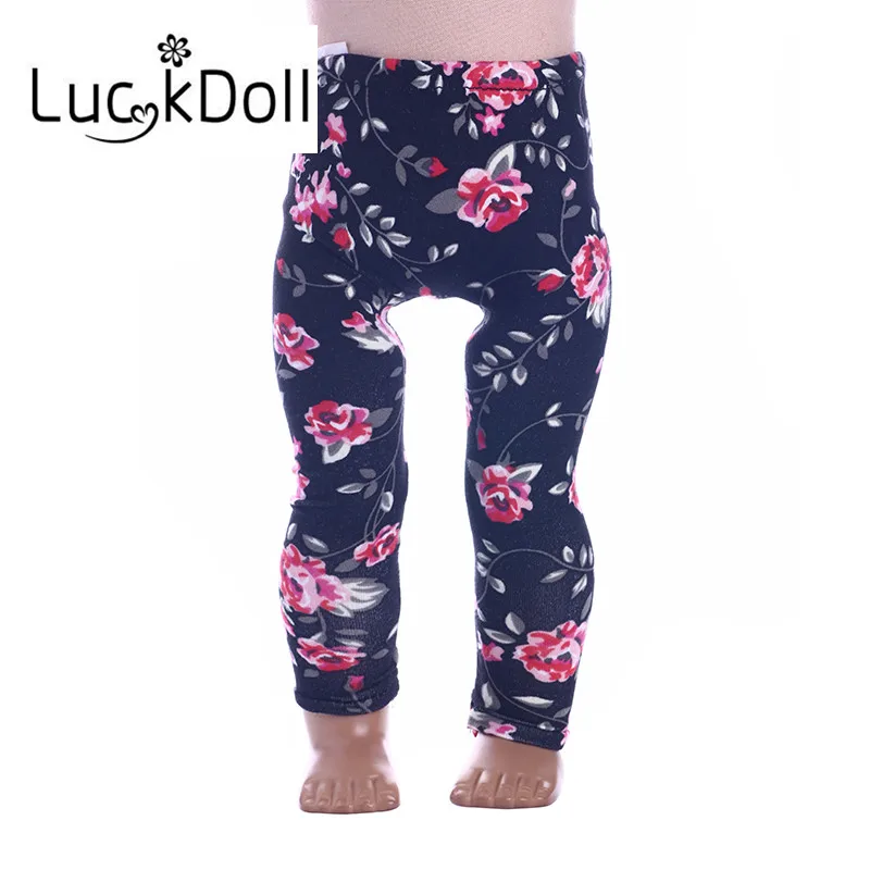 Luckdoll красивые штаны и леггинсы подходят 18 дюймов американский и 43 см детская кукла одежда аксессуары, игрушки для девочек, поколение, подарок на день рождения - Цвет: n631