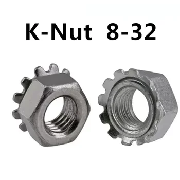 

500pcs/lot 8#-32 Stainless steel Kep K nut