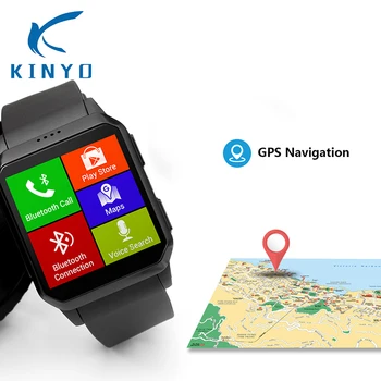 

Kinyo smart watch wristwatch IP68 waterproof Heart Rate Monitoring 1.54inch TFT support GPS navigation 3G WIFI Video Recording