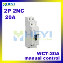 WCT-20A цепи 2pole бытовой автомат 220VAC 50 Гц 2NC с управление вручную мини-контактор