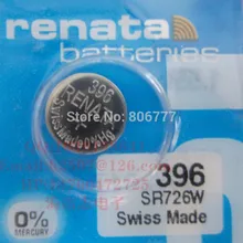 RE NATA Серебряная оксидная батарея SR726W 396 7,9*2,6 мм 32 мАч 1,55 в