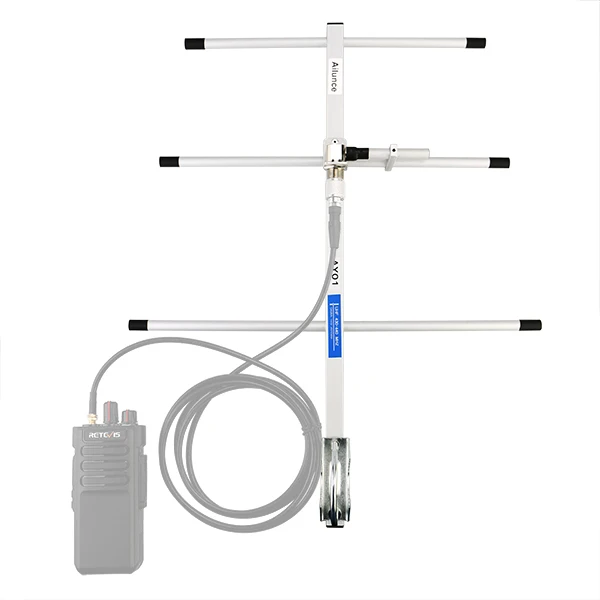 Liga de Alumínio para Rádio em Dois Dbi com Uhf Retevis Ailunce Alto Ganho Uhf Yagi Antena 7 Conector Fêmea Sentidos Walkie Talkie Ay01 9 liga de alumínio para rádio em dois sentidos walkie talkie