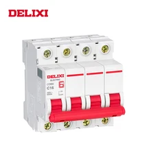 DELIXI CDB6i 4P 230/400V AC 1A 2A 3A 6A 10A 16A 20A 25A 32A 40A 50A 63A Мини автомат защити цепи 50 Гц/60 Гц переменного тока Выключатель MCB Кривая C Тип CE