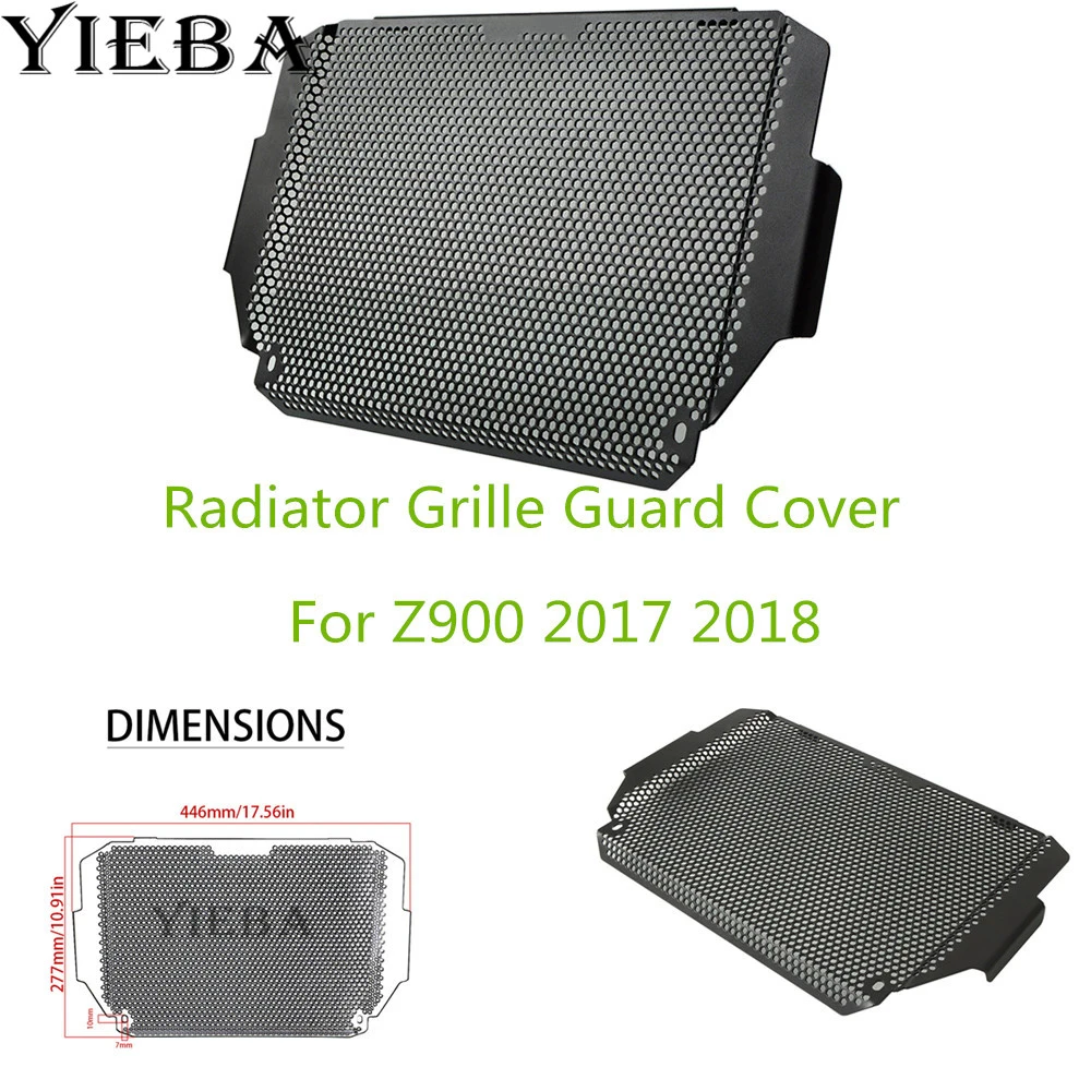 

For KAWASAKI Z900 z 900 2017 2018 Black Motorcycle stainless steel Radiator grille guard protection cover in hot sale best price