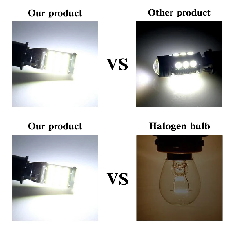 BOAOSI 2 шт. W16W T15 светодиодные лампы Canbus 4014 SMD без ошибок светодиодный фсветильник