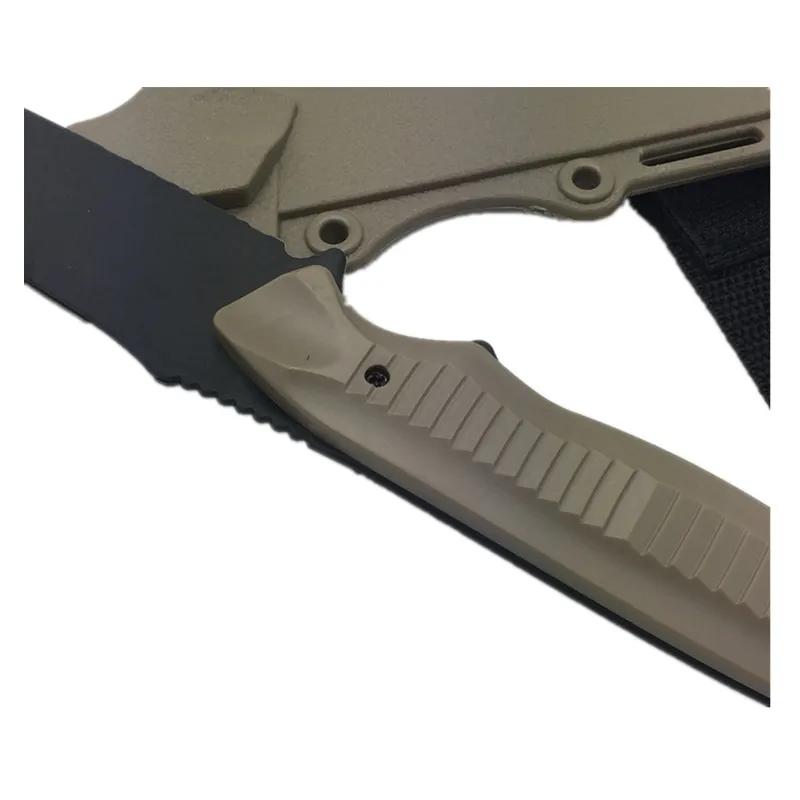 Military Enthusiasts Birthday Gift CS Cosplay Toy Sword Training Props First Blood 1:1 Tactical Knife Model Rubber Dagger