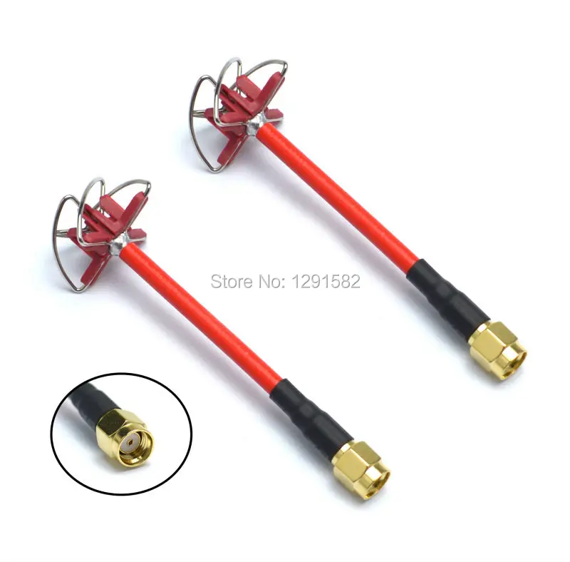 2pcs 5.8GHz FPV 4 Leaf Clover AV Transmission RHCP Antenna SMA RP SMA For Aomway For Camera Drone Dji Phantom 3