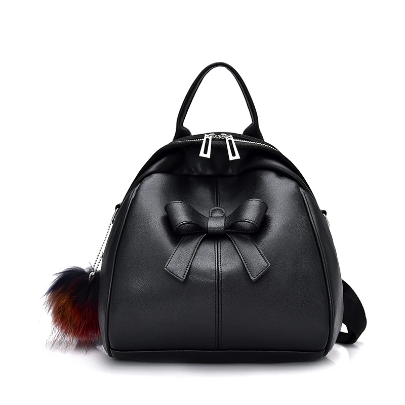 

Soft PU Leather Backpack Women Trend travel function Shoulder Bag Teenage Girls School Bag Solid Travel Bags