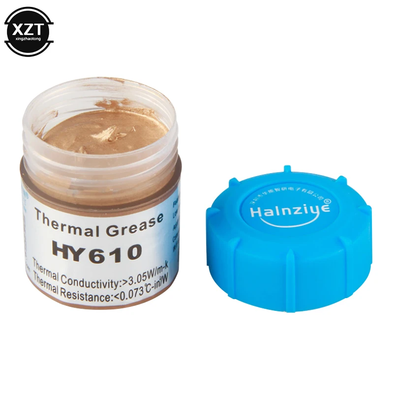 

Thermal Conductive Grease Heatsink Compound Golden Thermal Paste Silicone 20 Grams High Performance for CPU Chipset Cooling 20g