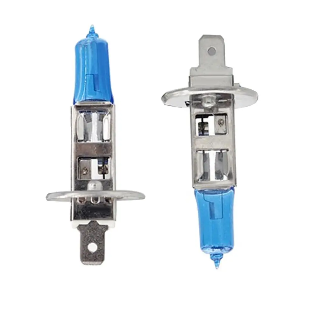 

NEW 1 Pair H1 Xenon Halogen Car Super White Head Light Bulbs Headlights Headlamps