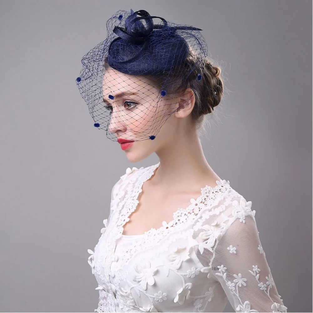 CHENLVXIE Wedding Hats For Women Vintage Net Bridal Hats Black Wedding CHENLVXIE Wedding Hats For Women Vintage Net Bridal Hats Black Wedding
