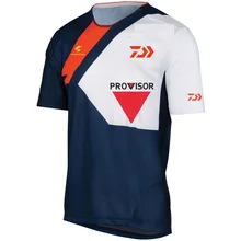 Лето г. Daiwa dawa, рыболовство рубашка для мужчин Спорт на открытом воздухе дышащий камуфляж Рыбалка рубашка пеший Туризм Кемпинг Рыбалка одежда