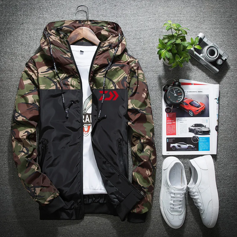

2019 New Men DAIWA Fishing Jacket Top Quality Breathable Quick Dry Fishing Clothes Outdoor Camouflage Fishing Shirts DAWA Vest