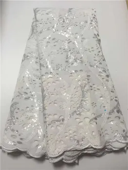 

Velvet Lace Fabric for Dresses Latest Nigerian French Tulle Lace with Sequins High Quality African velvet Lace Fabric
