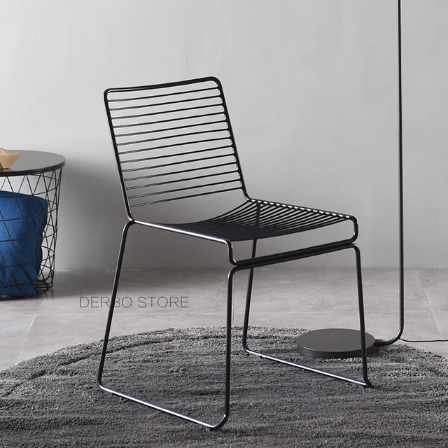 Nordic Studio Wire Hee Chair Modern Clic Loft Metal Outdoor Nordic Studio Wire Hee Chair Modern Clic Loft Metal Outdoor Stackable Harry Bertoia Steel Cafe