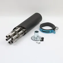 Motorcycle pipe Exhaust Exfoliate Gatling Gun Style Motorbike Scooter Exhaust End Pipe Mufflers