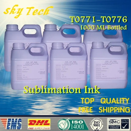 

1L*6 , Sublimation ink suit for Epson T0771 - T0776 , thermal transfer Ink suit for Epson R260 R380 R280 RX580 RX680 etc