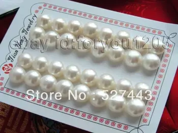 

Wholesale free shipping >>Wholesale 16pairs Natural 12mm Round White Pearl earrings