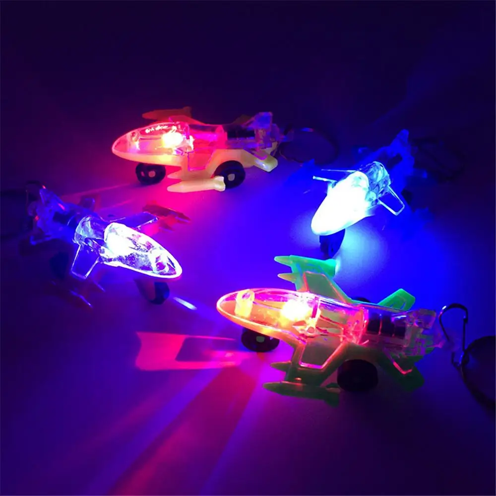 

Mini Plane LED Light-Up Toys Keychain Party Favors Kids Toy Gift Gadgets Bag Pendant