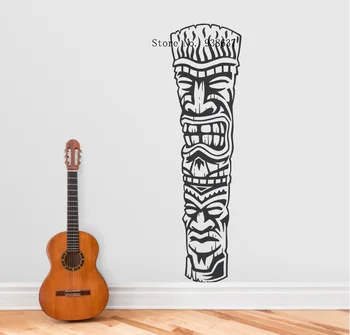 

Creative Home Decoration Removable Wall Stickers Tiki adesivo de parede Custom Size Available Wall Decals Living Room ZA833