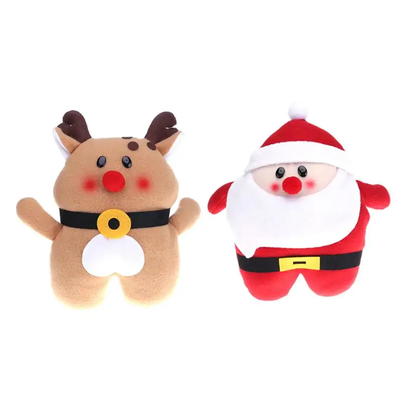 

Christmas Plush Doll Toy Hand Warmers Pillow Children Christmas Gifts Winter Xmas Decor Cute Santa Deer Hand Warmer Kids Toy