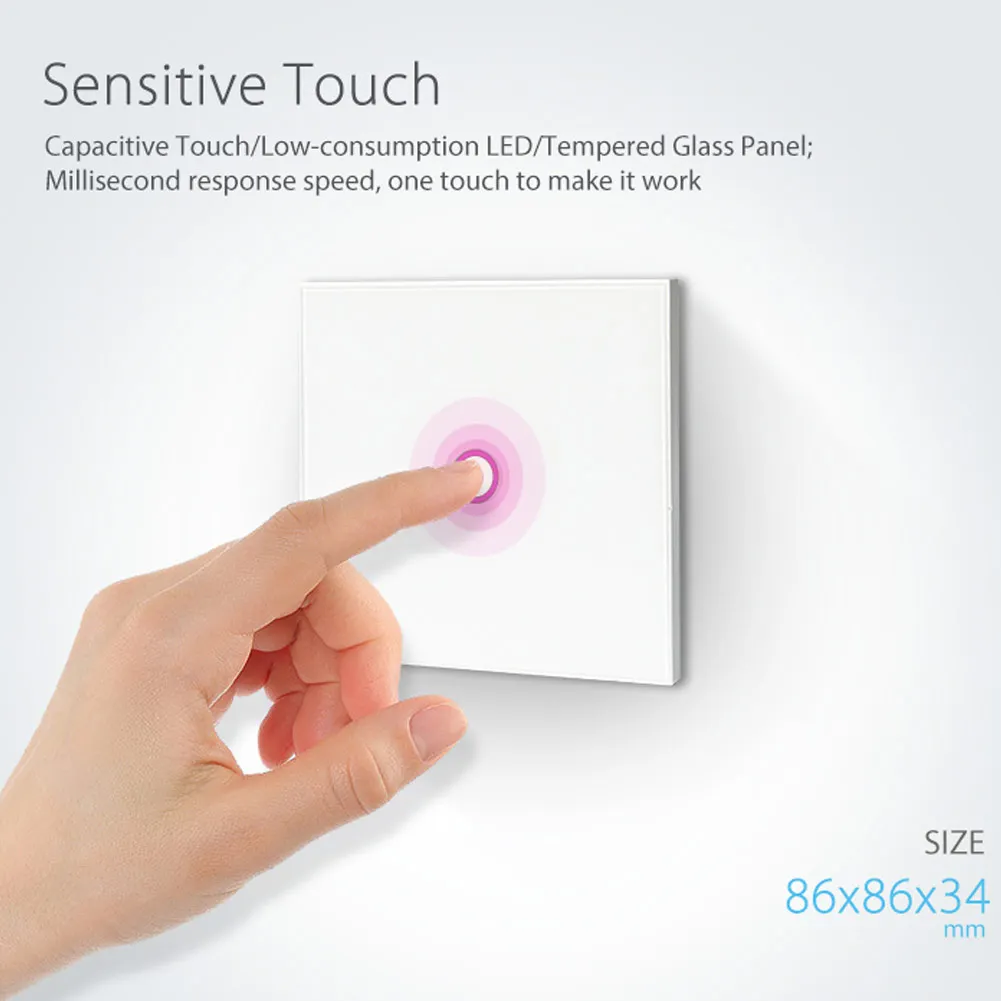 

Wall Light Switch Home Automation Wireless Smart Remote Control Light Switch