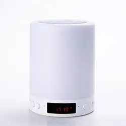 Bluetooth Динамик часы светодио дный Красочные ночник умный будильник Беспроводной Bluetooth Атмосфера свет Динамик