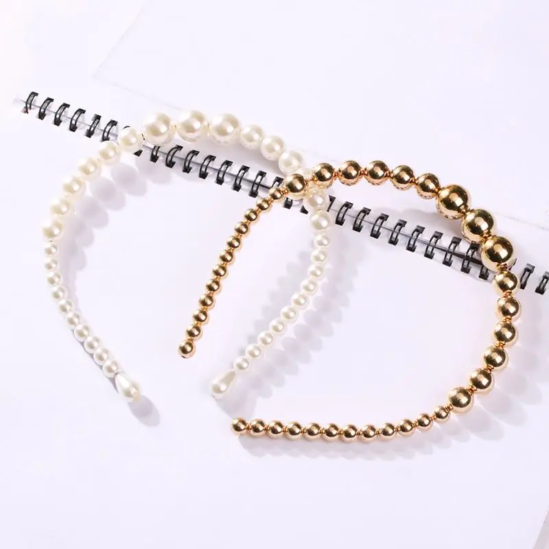 

Trend Lady Temperament Headband Fashion Wild Personality Imitation Pearl Hairband Accessories Women Hair Accessories Gifts