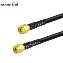 Superbat SMA штекер прямой штекер SMA разъем адаптера RF отрезок коаксиального кабеля RG58 1 м Беспроводная LAN внешняя антенна