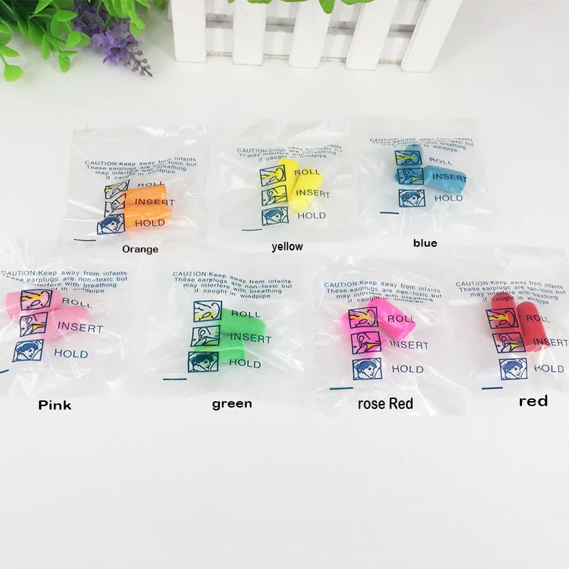 100PCSLOT Anti-noise Earplugs Sound insulation, Noise reduction, Environmental protection, Slow rebound Ear plugs (2)