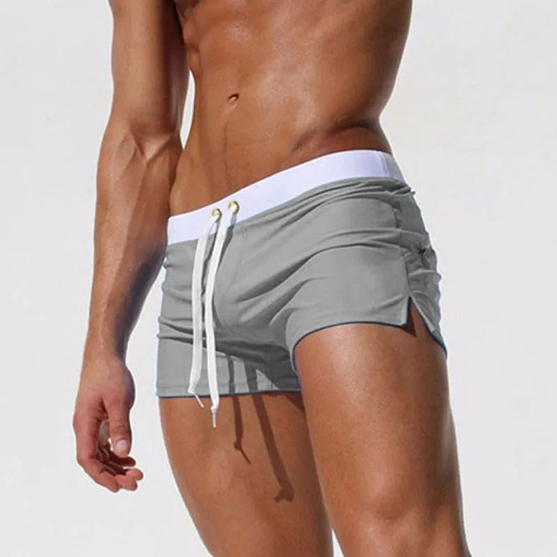 

New Men Swimwear Sexy Swimming Trunks Sunga Hot Swimsuit Mens Swim Briefs Beach Shorts Mayo Sungas De Praia Homens 2018 HOT