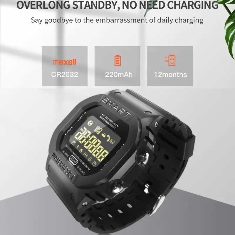 Greentiger EX16T Смарт часы для мужчин Bluetooth дистанционное управление, шагомер спортивные Смарт часы IP67 Водонепроницаемый напоминание о вызове наручные часы