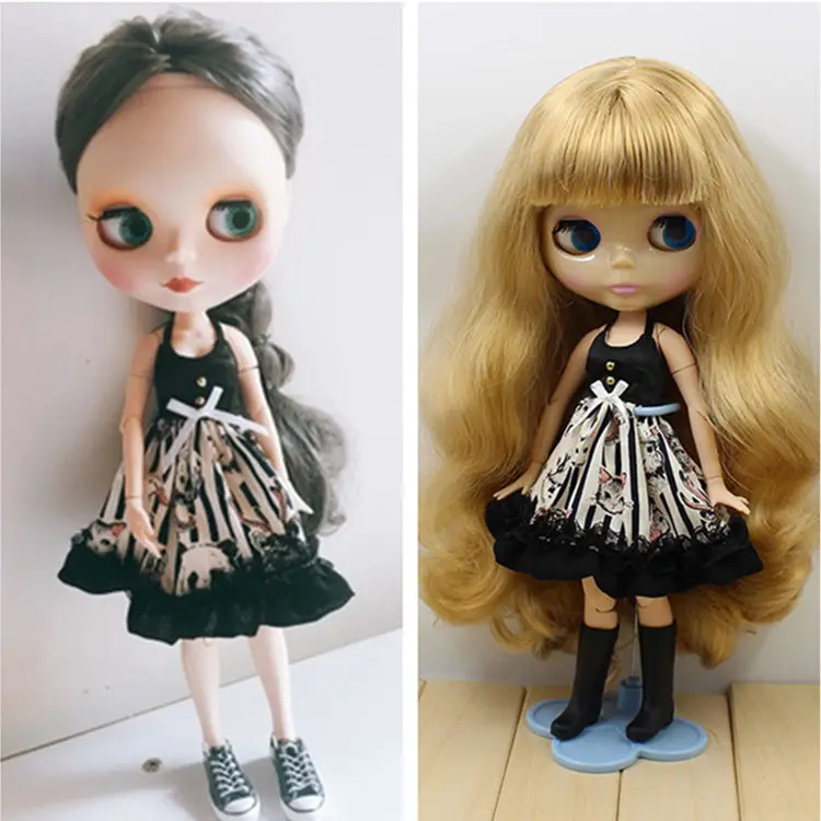 Oufit для Blyth doll Cat платье простого одевания подходит нормального соединения azone 1/6 bjd