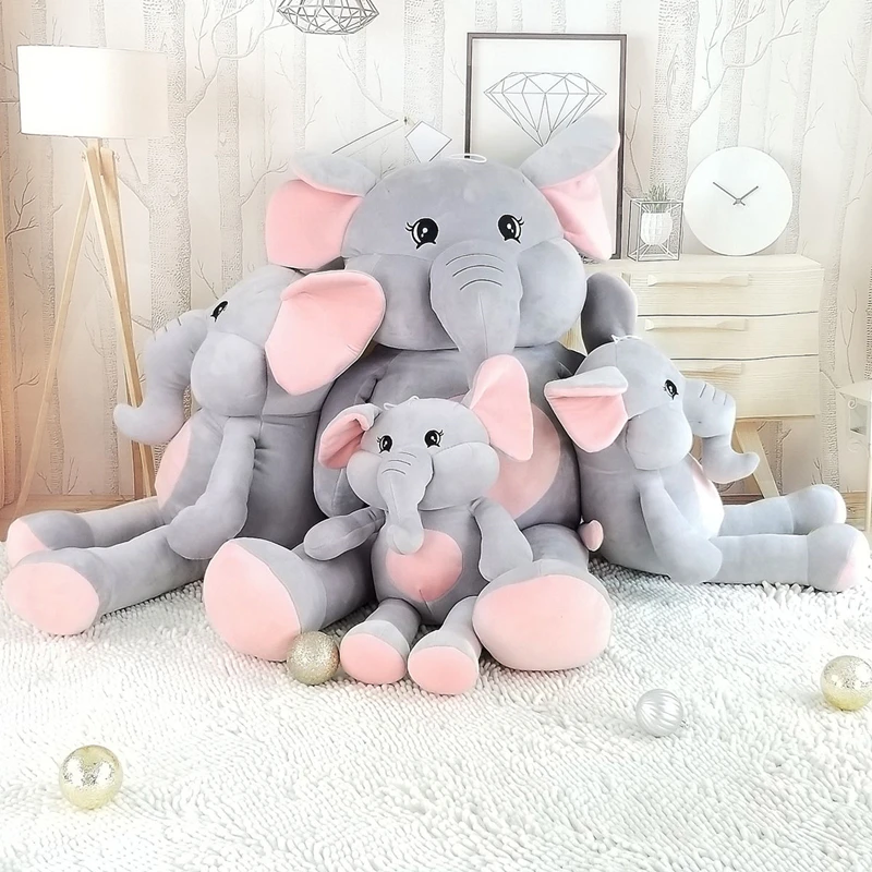 MIAOOWA 1 шт. 75/100 см гигантский мультяшный слон мягкая плюшевая кукла милый животное
