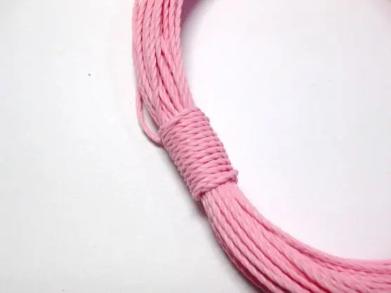 50 метров розовый вощеный полиэфирный витой шнур веревочная леска 1 мм|thread winding|thread