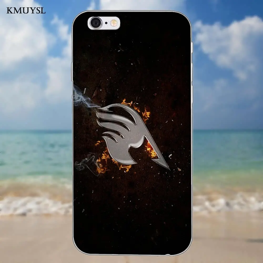Аниме Наруто цельный отбеливатель Феи хвост для iPhone 4 4S 5 5C SE 6 S 7 8 Plus X Galaxy S5 S6 S7 S8 Grand