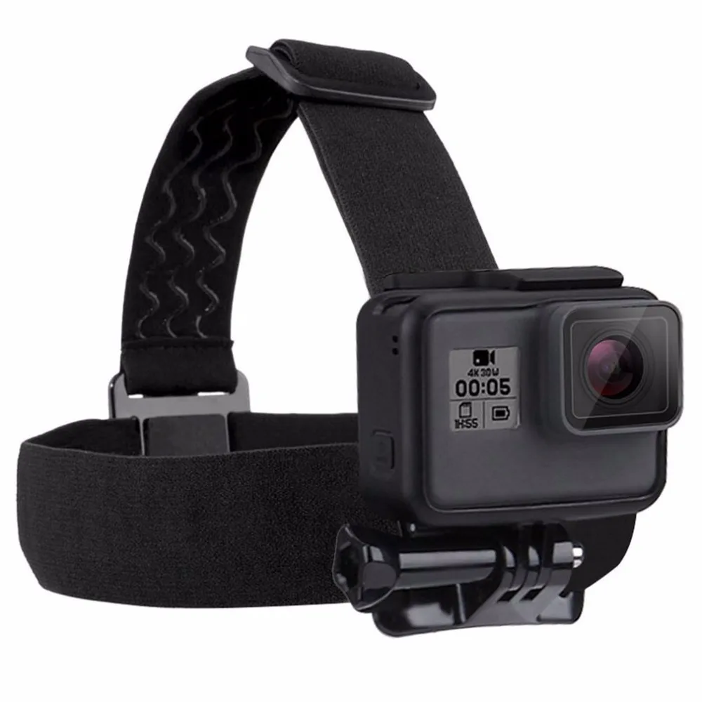 

PU24 Waterproof Adjustable Elastic Anti-skid Head Helmet Mount Belt Strap for Sport Camera Accessories