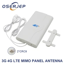 3g 4g Lte Антенна 2x CRC9/TS9/SMA разъем Mimo панельная антенна для E3372 E8372 B593 B310 4G LTE FDD Модем+ 2 м кабель